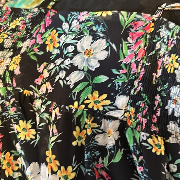 Show stopping black floral dress - Picture 4 of 5